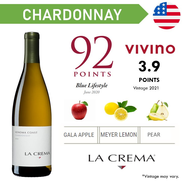 La Crema Sonoma Coast Chardonnay - White Wine 2023