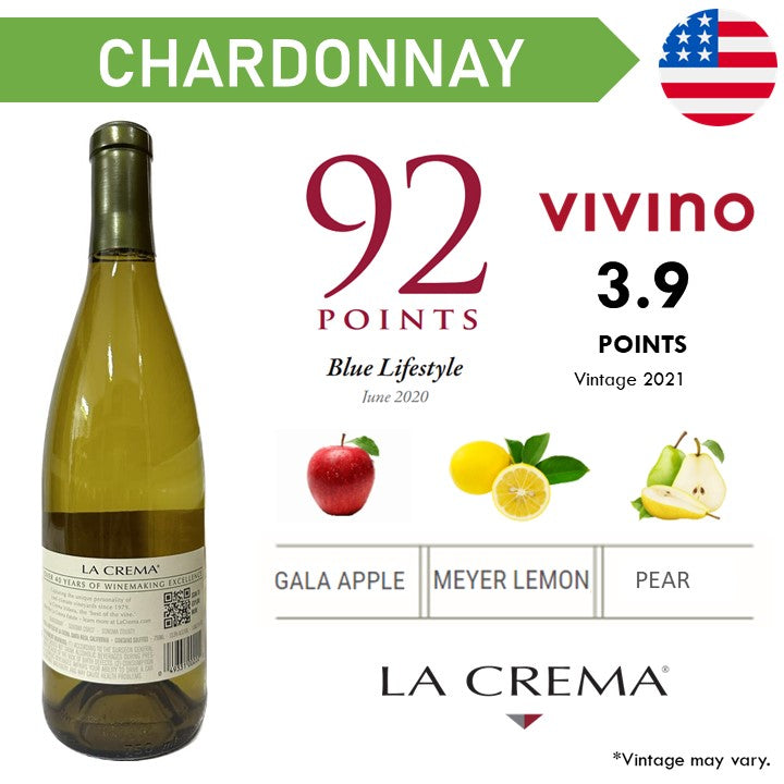 La Crema Sonoma Coast Chardonnay - White Wine 2023