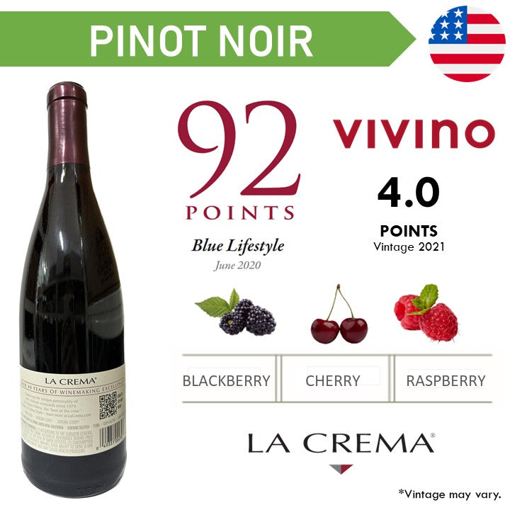 La Crema Sonoma Coast Pinot Noir - Red Wine 2023