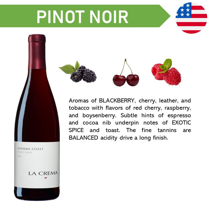 La Crema Sonoma Coast Pinot Noir - Red Wine 2023