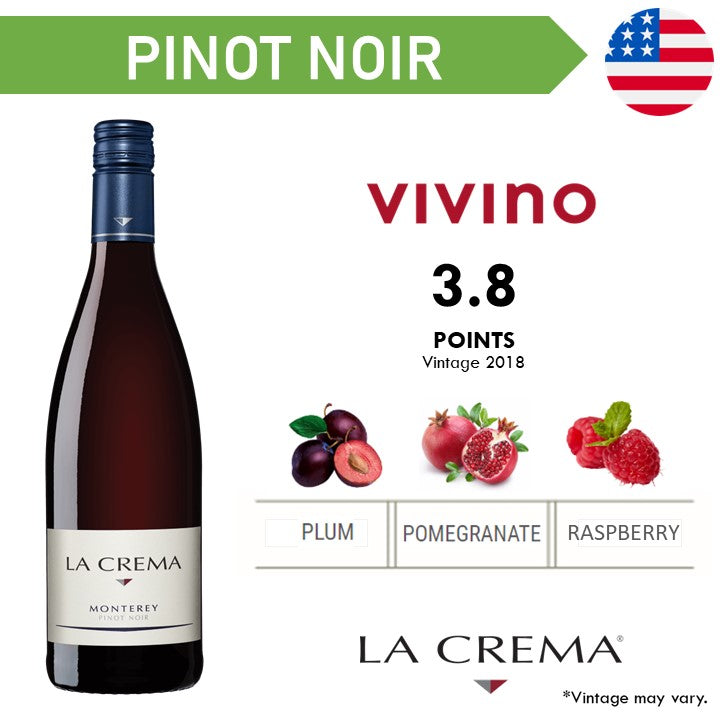 La Crema Monterey Coast Pinot Noir - Red Wine 2022