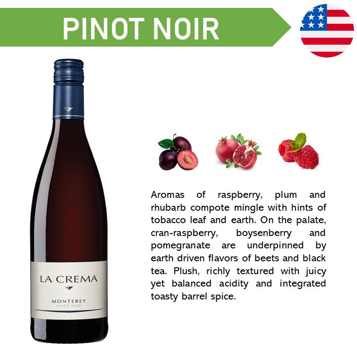 La Crema Monterey Coast Pinot Noir - Red Wine 2022