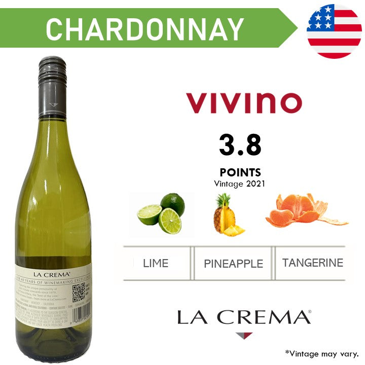 La Crema Monterey Coast Chardonnay - White Wine 2022