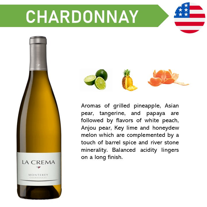 La Crema Monterey Coast Chardonnay - White Wine 2022