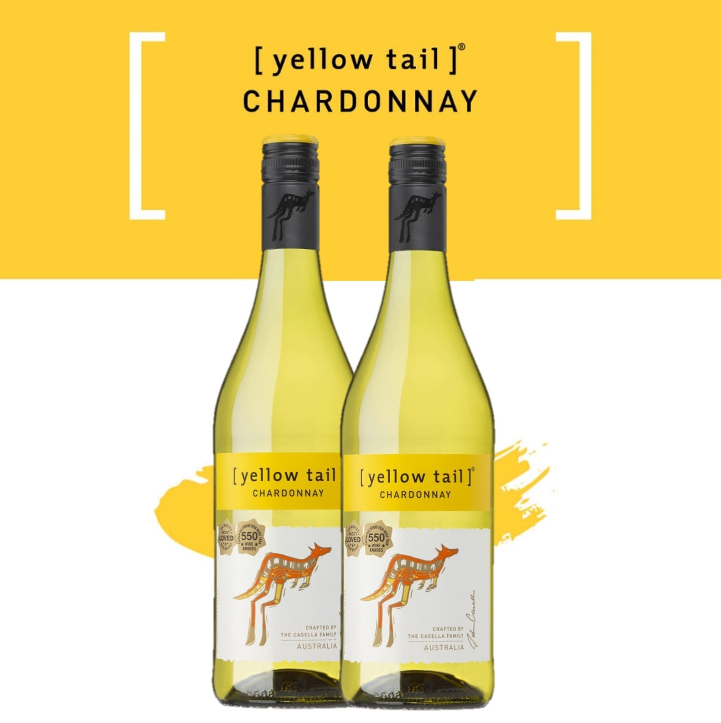 Yellow Tail Chardonnay - White Wine - Case2
