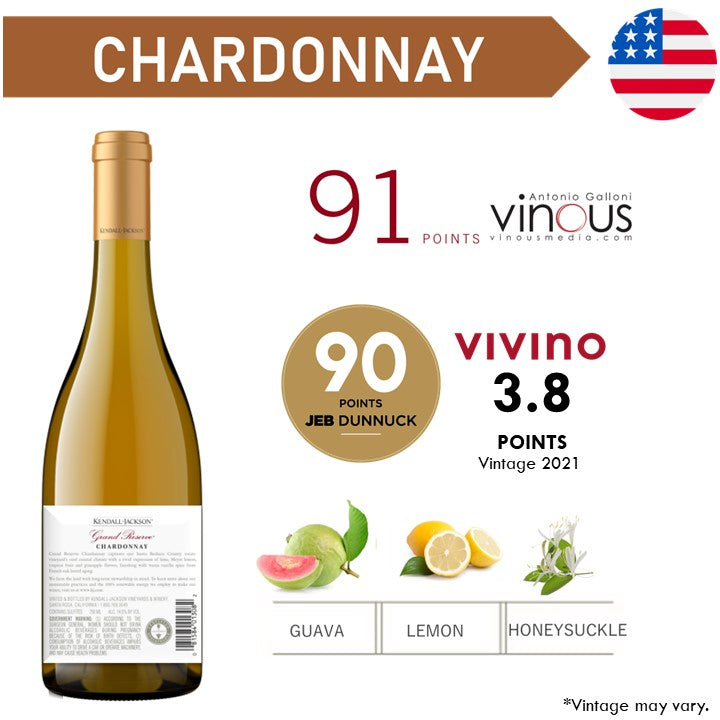 Kendall Jackson Grand Reserve Chardonnay - White Wine 2023
