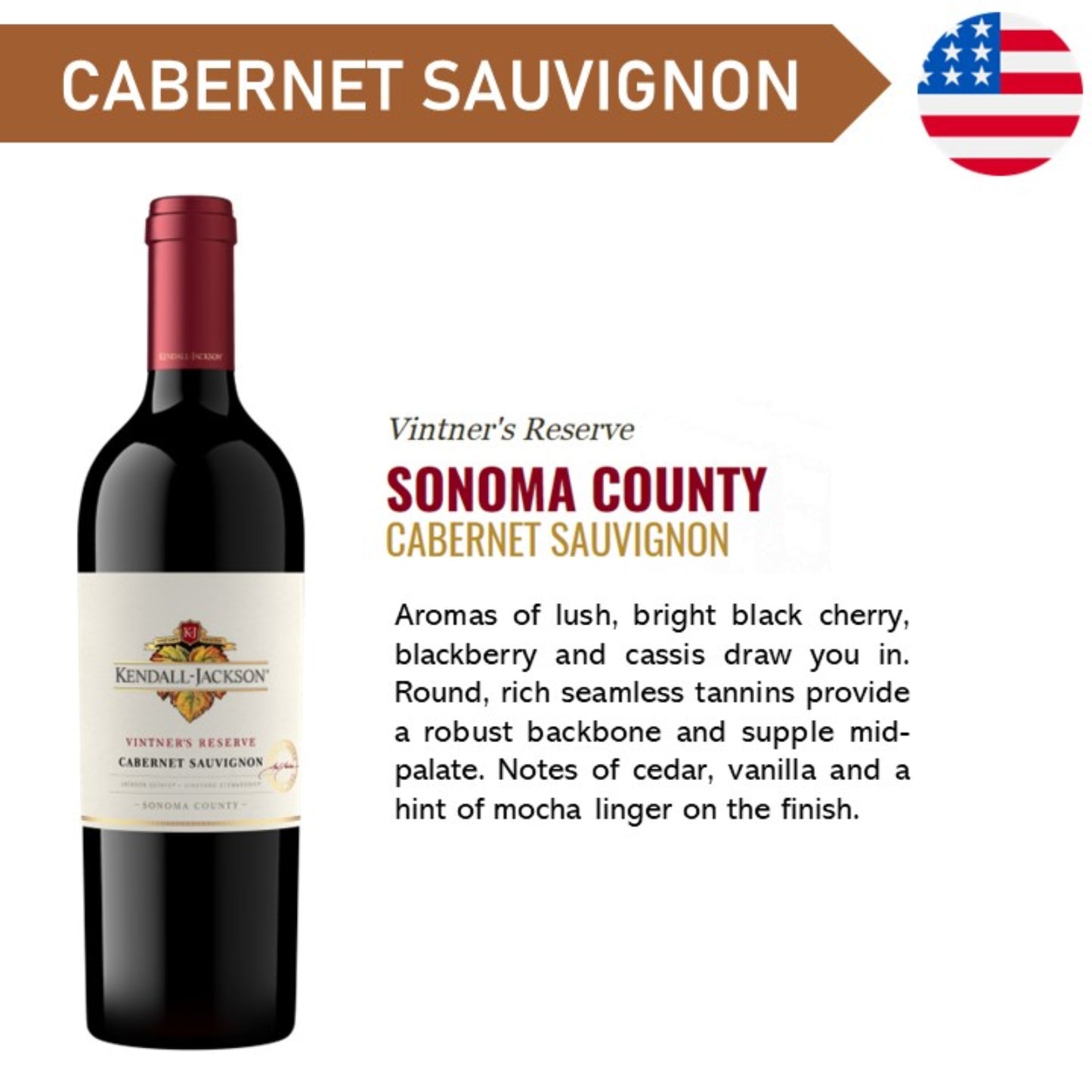 Kendall Jackson Vintner's Reserve Cabernet Sauvignon - Red Wine 2022