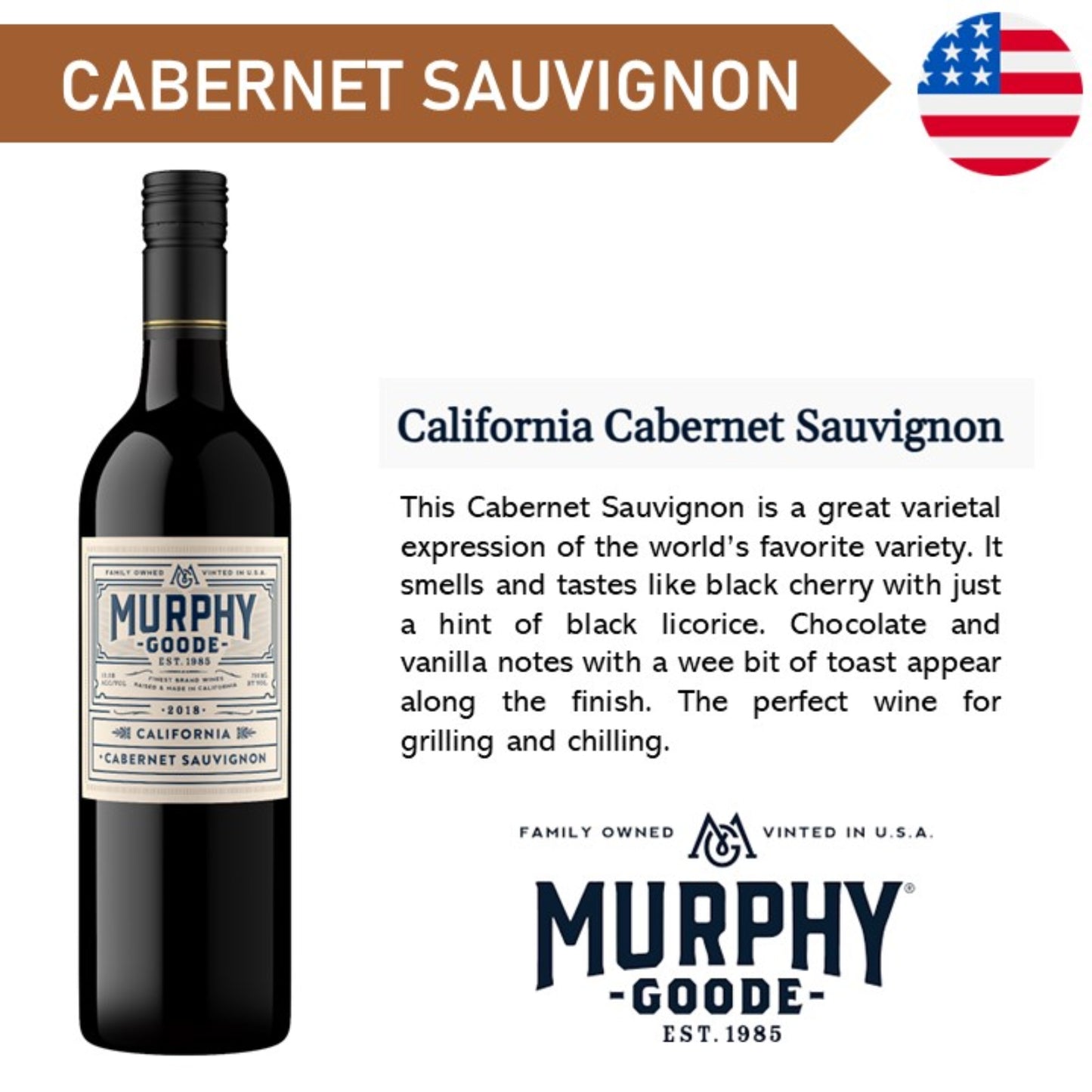 Murphy Goode California Cabernet Sauvignon - Red Wine 2019
