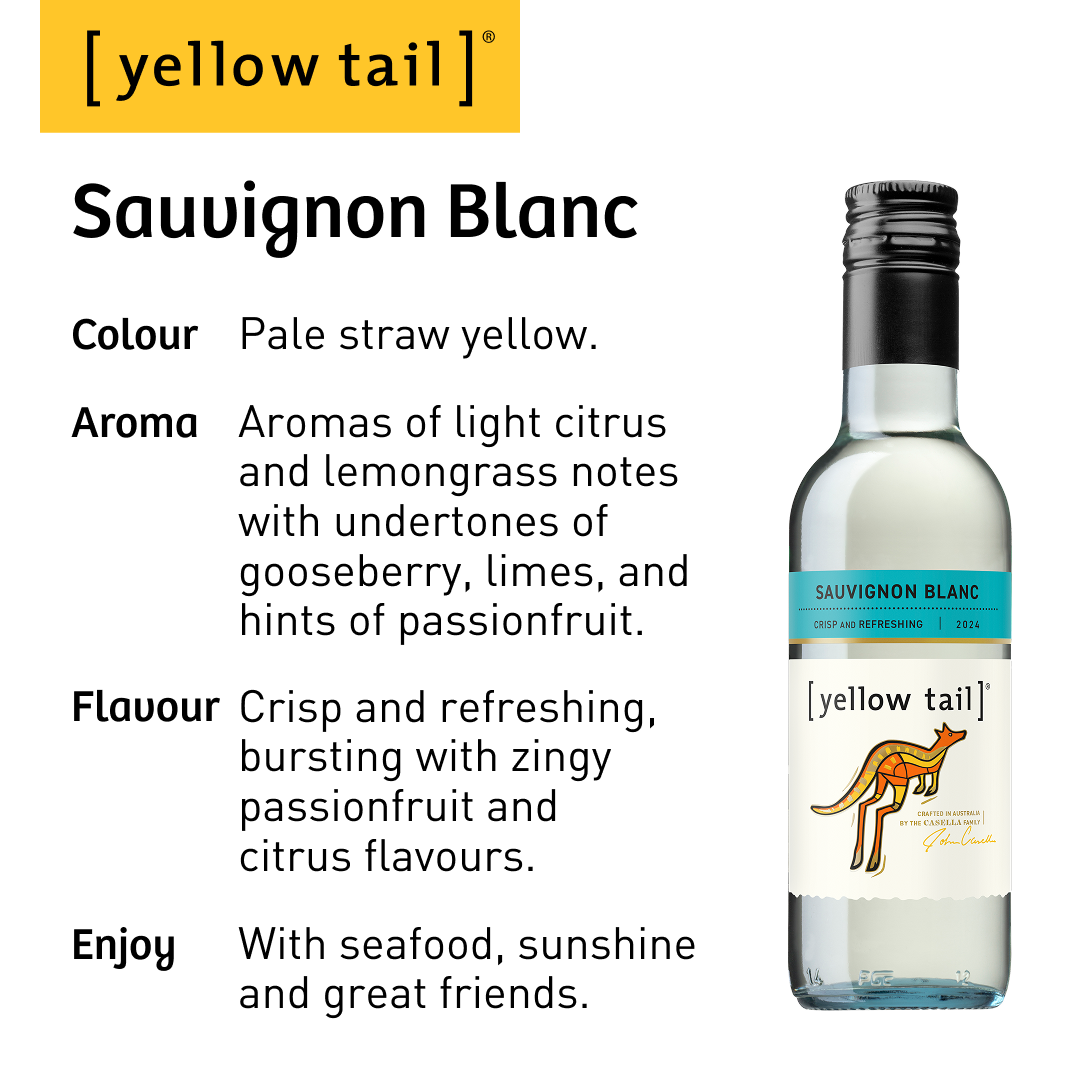 Yellow Tail Mini Sauvignon Blanc - White Wine - case24