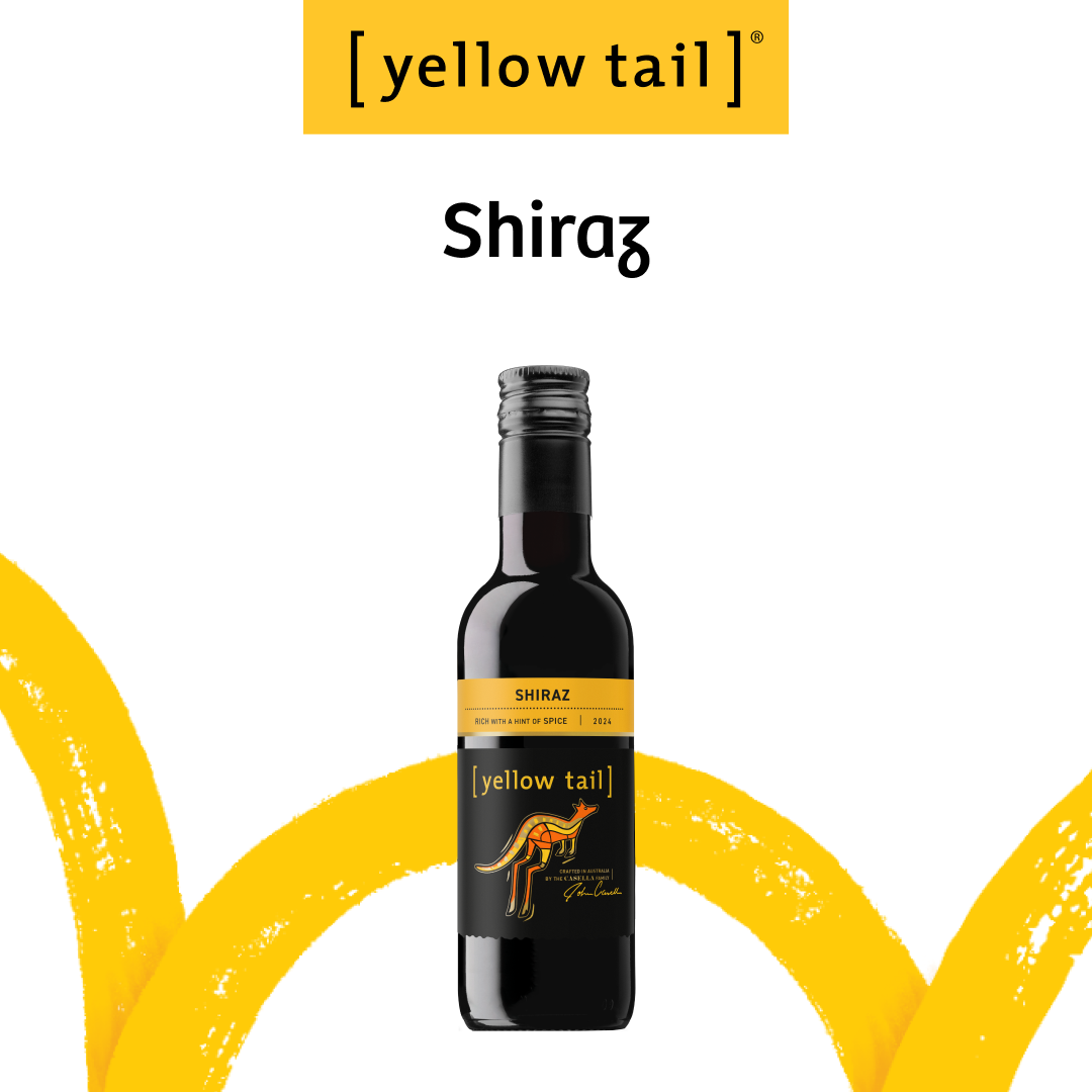 Yellow Tail Mini Shiraz 187ML- Red Wine 2022
