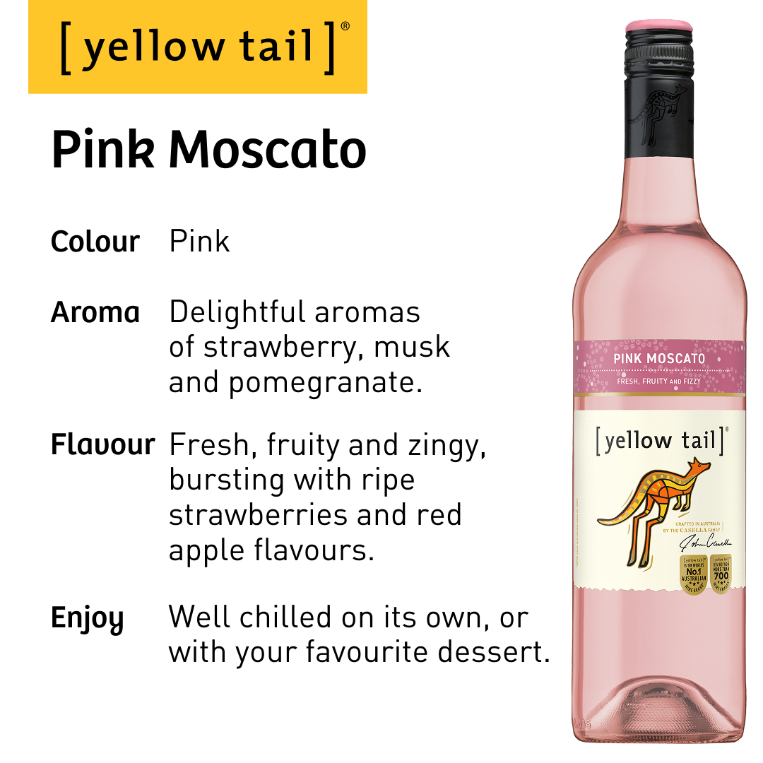 Yellow Tail Pink Moscato - Sweet Wine NV