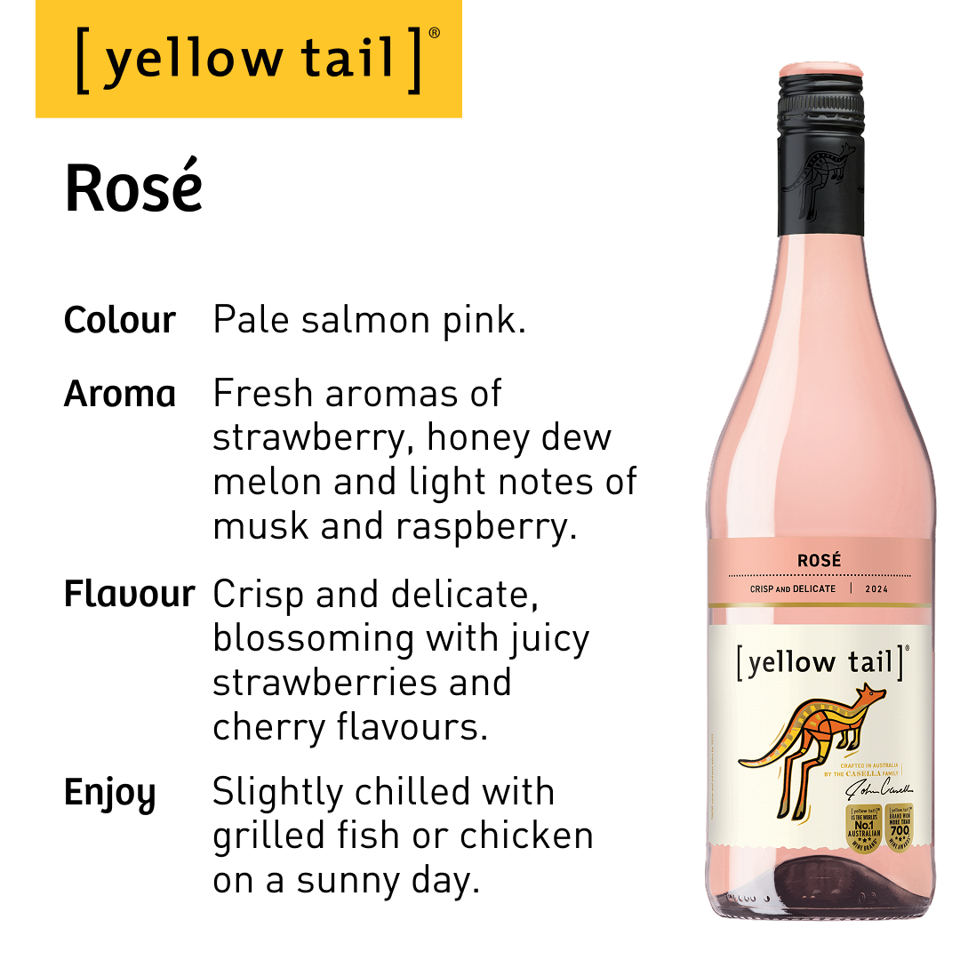 Yellow Tail Rose - Rose Wine 2023