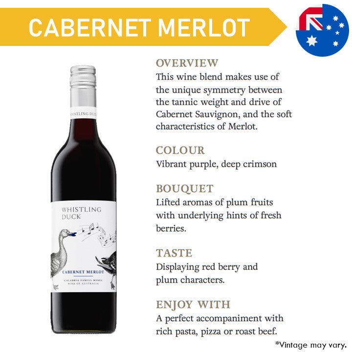 Whistling Duck Cabernet Merlot - Red Wine 2021