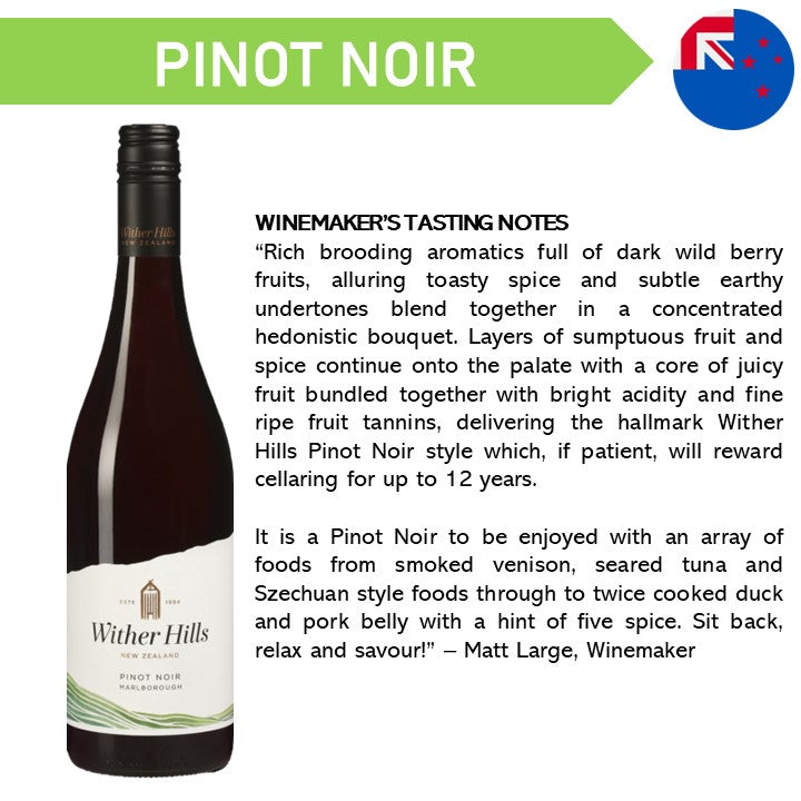 Wither Hills Marlborough Pinot Noir - Red Wine 2022