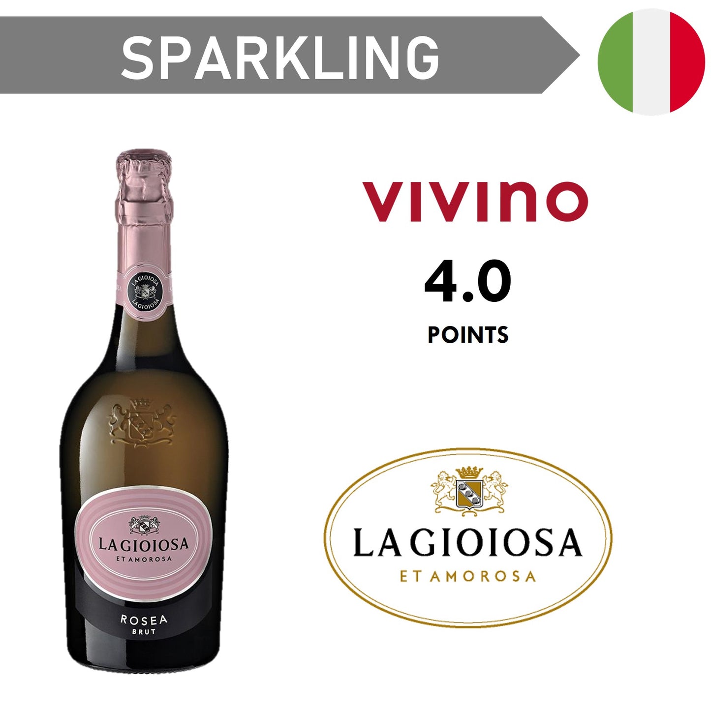 La Gioiosa Rose Sparkling Italian - Sparkling Wine NV
