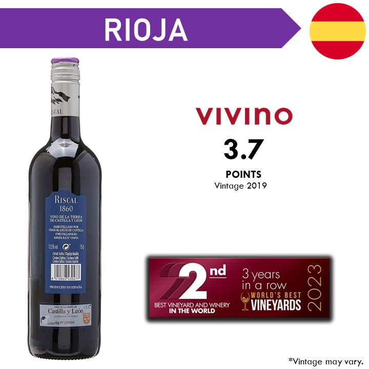 Marques de Riscal 1860 Tempranillo - Red Wine - Case 6