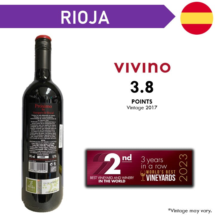 Marques de Riscal Proximo Rioja - Red Wine - Case 6