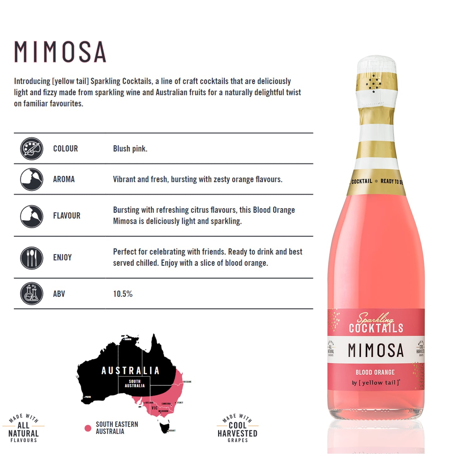 Yellow Tail Cocktail Mimosa Blood Orange NV