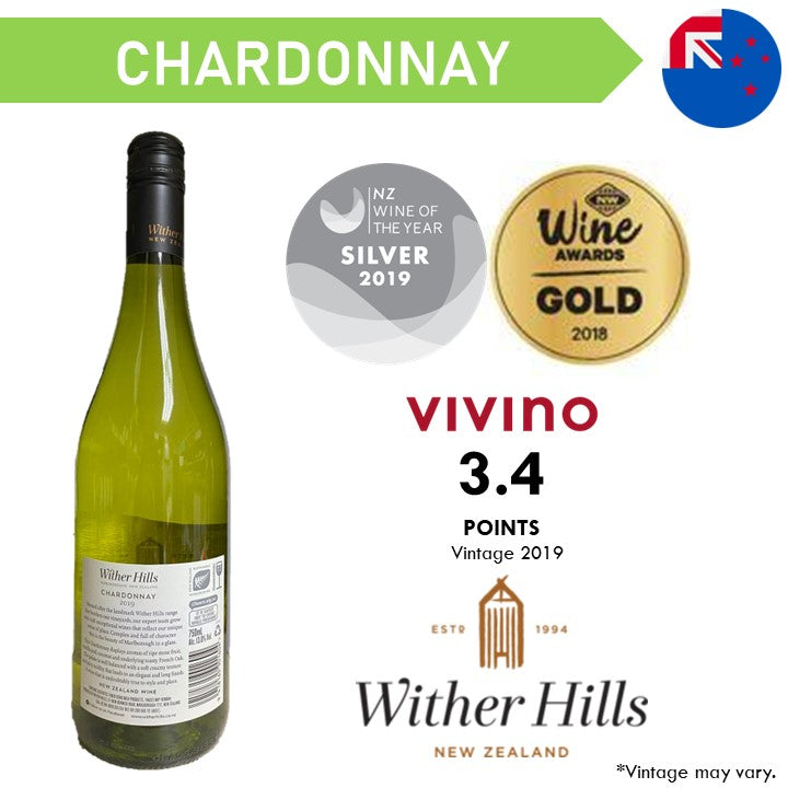 Wither Hills Marlborough Chardonnay - White Wine 2022