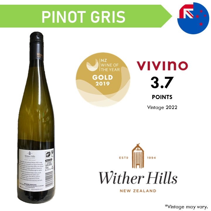 Wither Hills Marlborough Pinot Gris - White Wine 2024