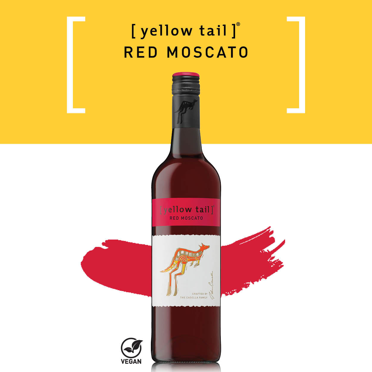 Yellow Tail Red Moscato - Red Sweet Wine - NV