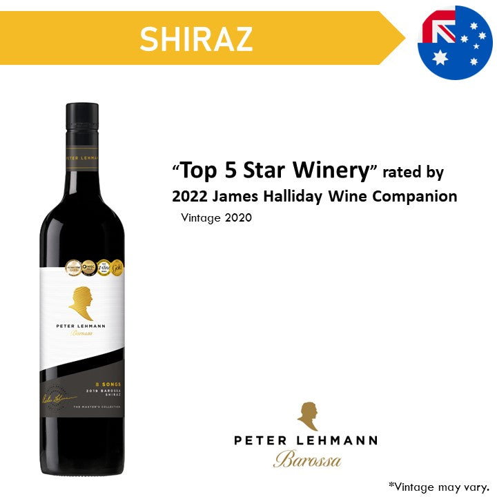 Peter Lehmann Masters 8 Songs Shiraz - Red Wine 2020