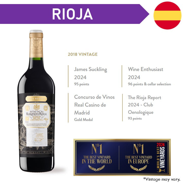 Marques de Riscal Gran Reserva Rioja - Red Wine 2018