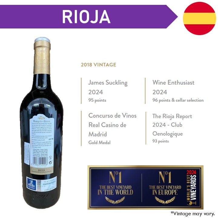 Marques de Riscal Gran Reserva Rioja - Red Wine 2018