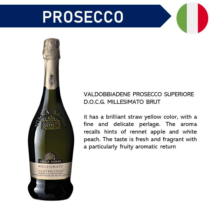 Villa Sandi Valdobiaddene Prosecco DOCG Millesimato - Sparkling Wine 2023