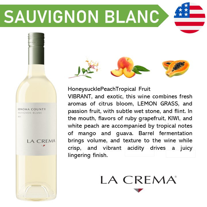 La Crema Sonoma Coast Sauvignon Blanc - White Wine 2021