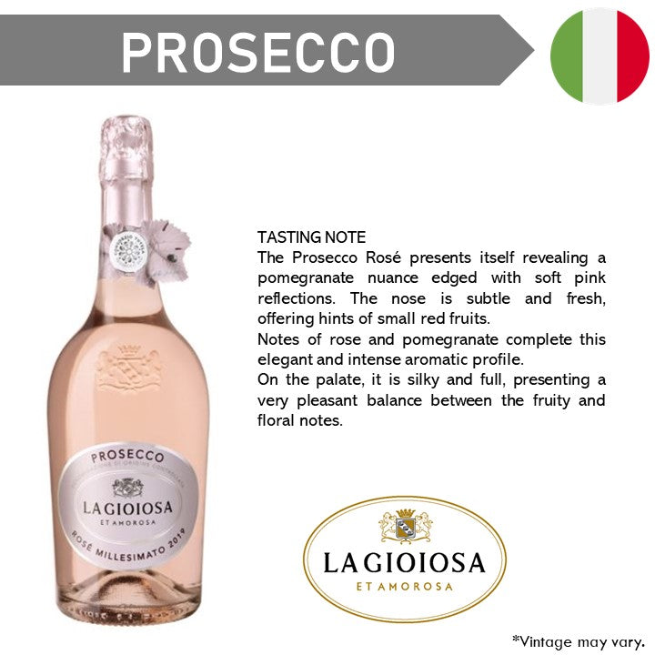 La Gioiosa Rose DOC Millesimato Prosecco - Sparkling Wine 2022
