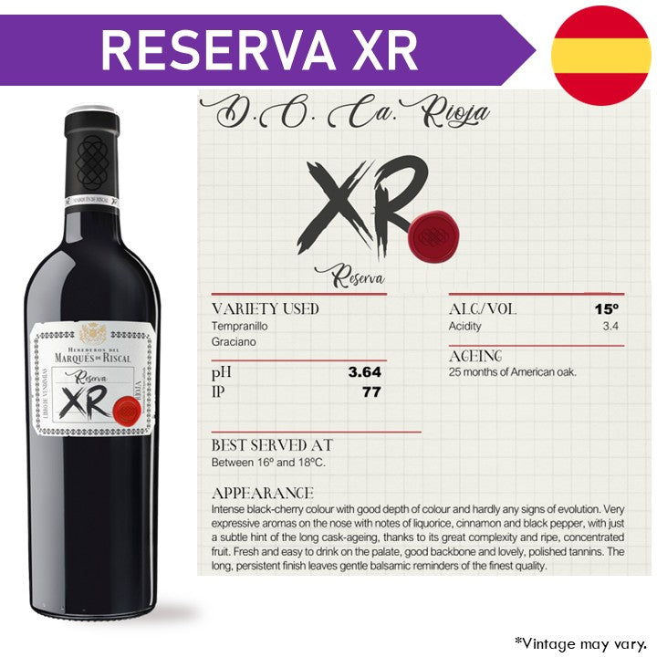 Marques de Riscal Reserva Rioja XR - Red Wine 2020