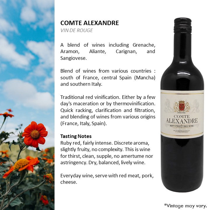 Comte Alexandre Vin de EU - Red Wine NV