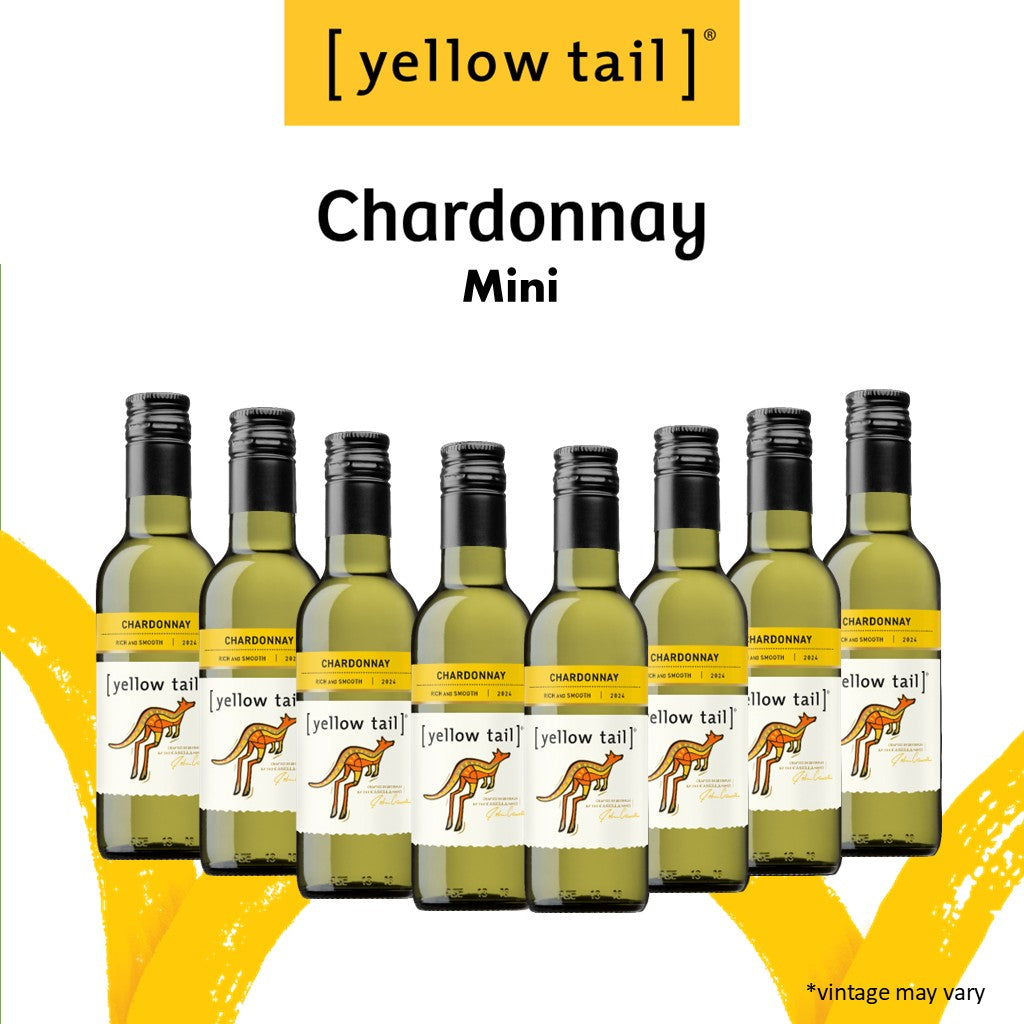Yellow Tail Mini Chardonnay - White Wine - Case8