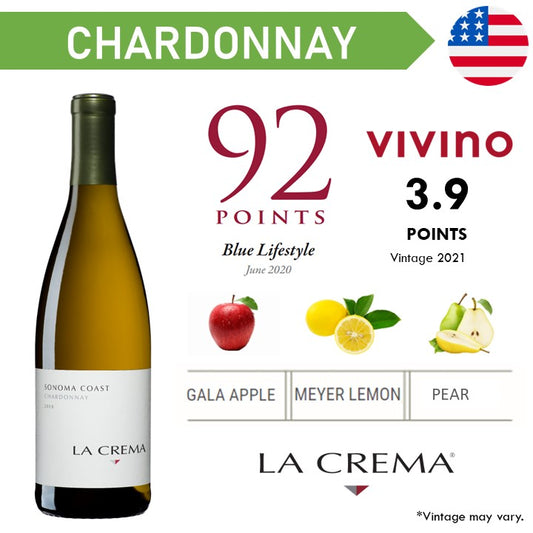 La Crema Sonoma Coast Chardonnay - White Wine 2023