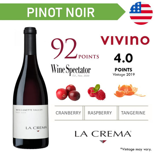 La Crema Oregon Willamette Valley Pinot Noir - Red Wine 2022
