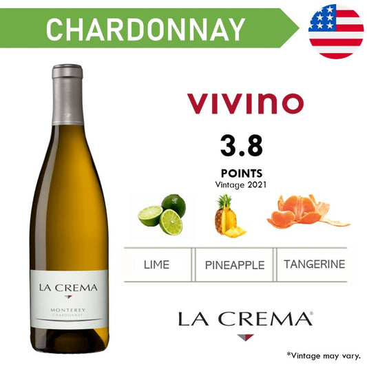 La Crema Monterey Coast Chardonnay - White Wine 2022