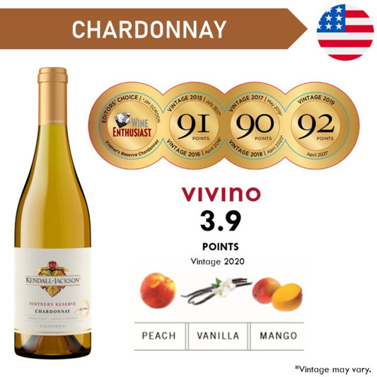 Kendall Jackson Vintner's Reserve Chardonnay - White Wine 2023