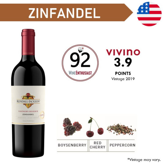 Kendall Jackson Vintner's Reserve Zinfandel - Red Wine 2023
