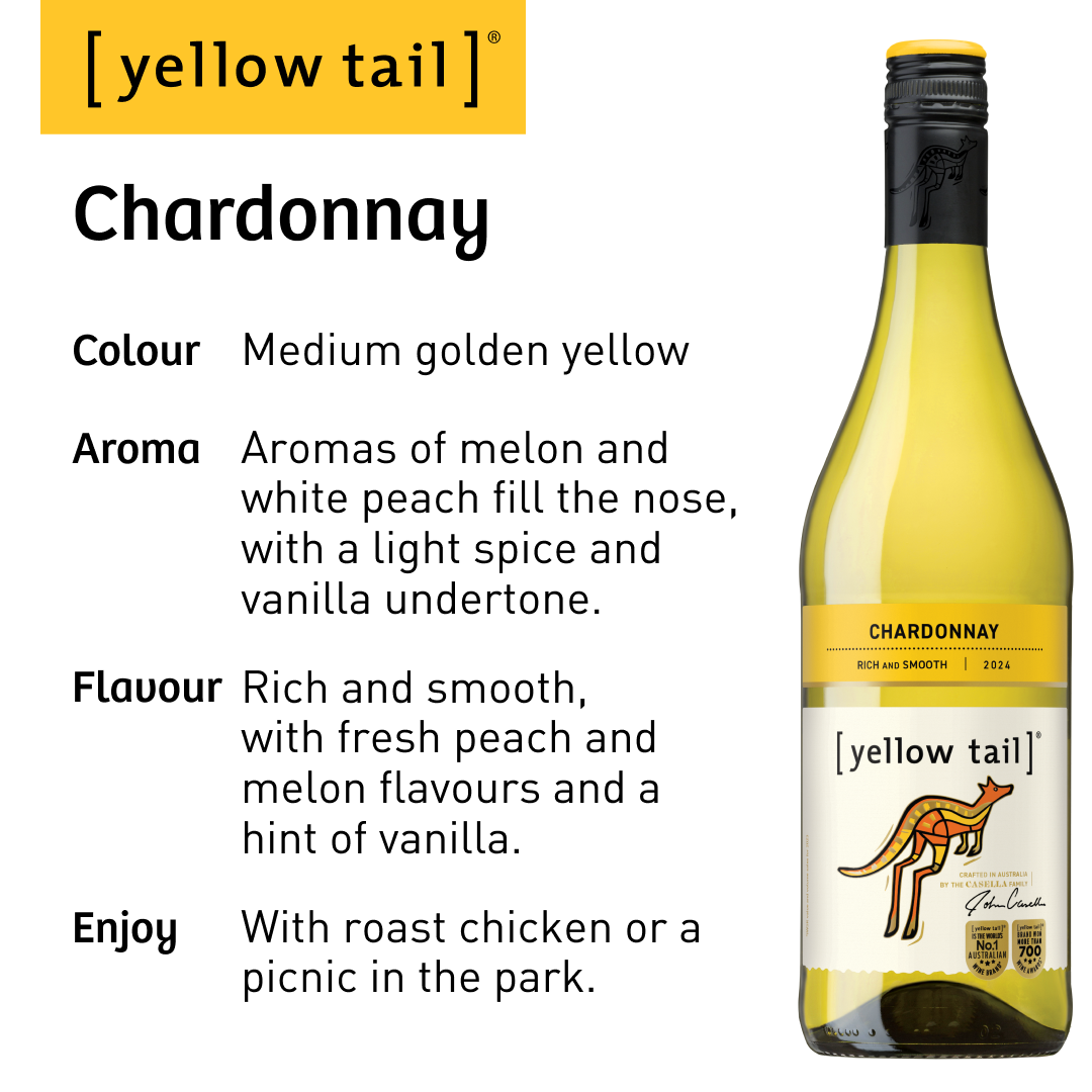 Yellow Tail Chardonnay - White Wine - Case2