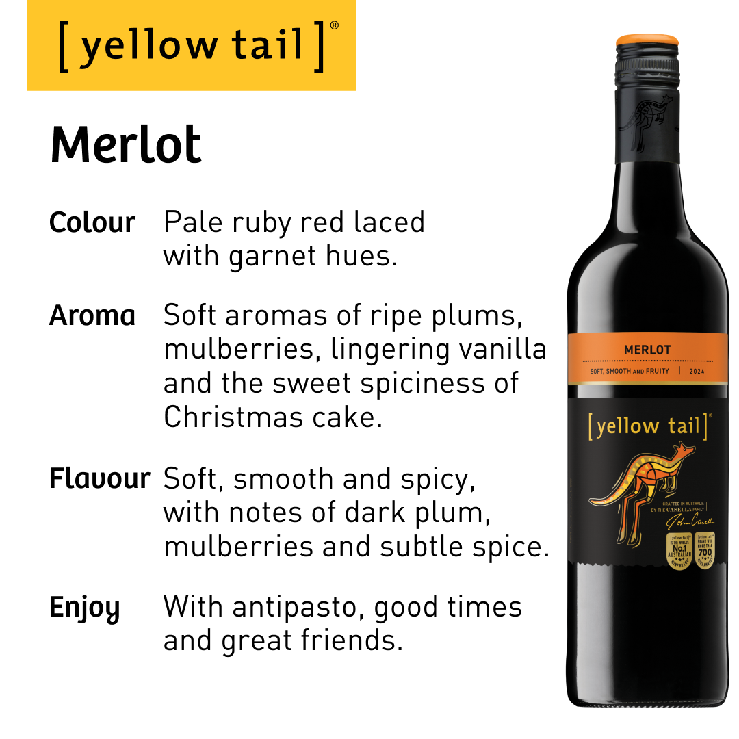 Yellow Tail Merlot - Red Wine 2023