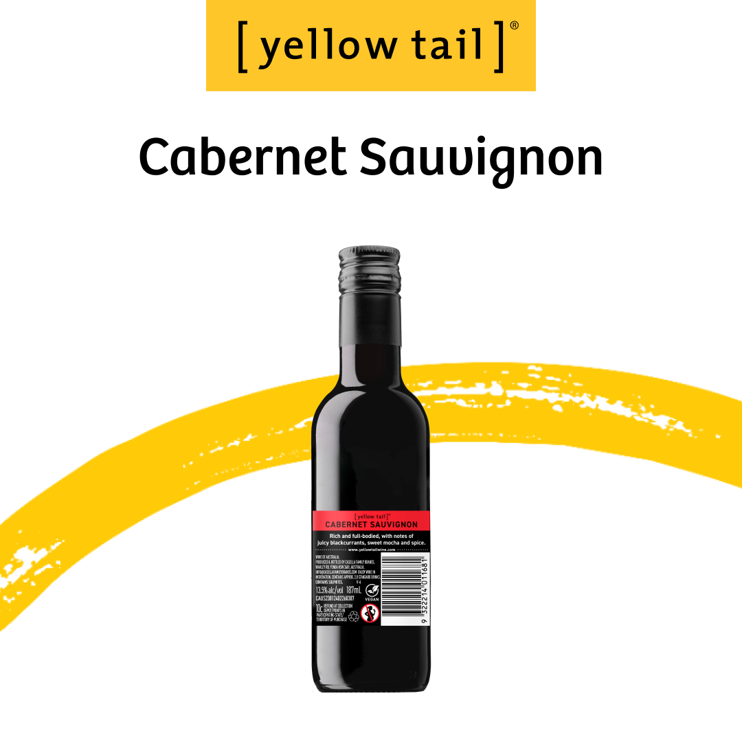 Yellow Tail Mini Cabernet Sauvignon - Red Wine - case24