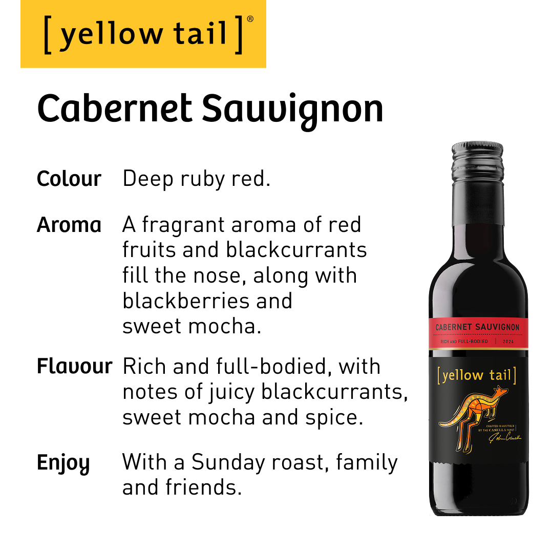 Yellow Tail Mini Cabernet Sauvignon - Red Wine - case24