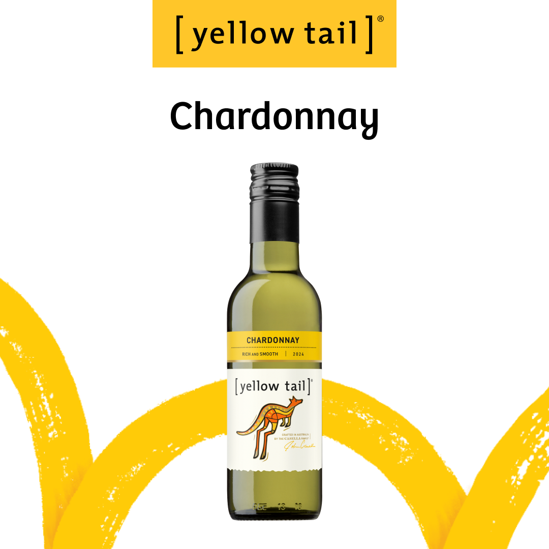 Yellow Tail Mini Chardonnay 187ML- White Wine 2024