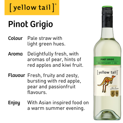Yellow Tail Pinot Grigio - White Wine 2023