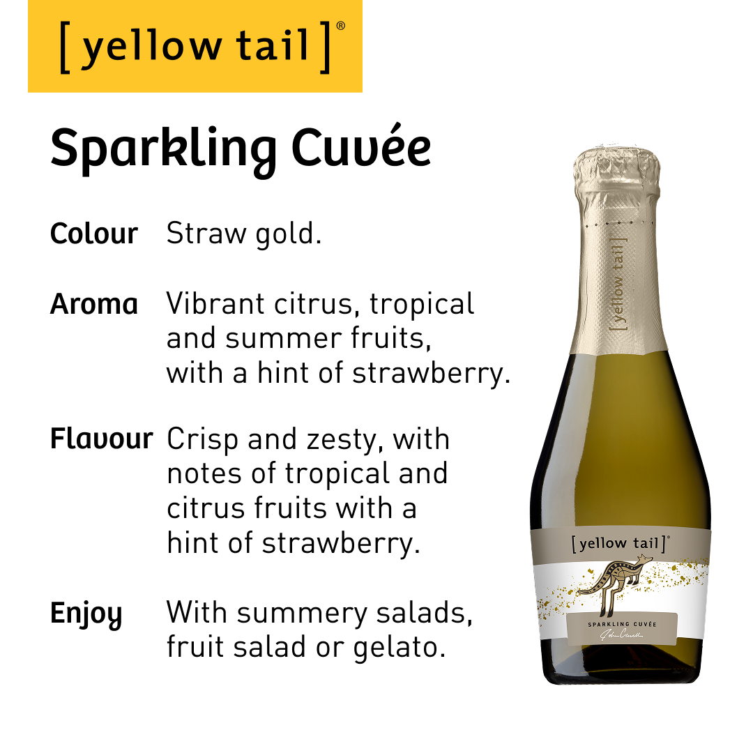 Yellow Tail Mini Bubbles White - Sparkling Wine - Case24