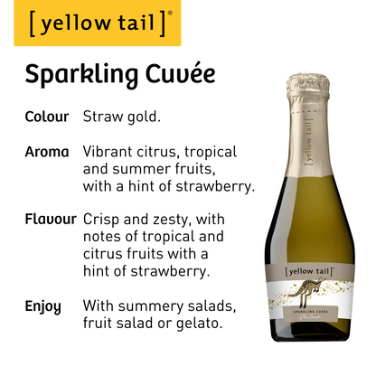 Yellow Tail Mini Bubbles White - Sparkling Wine - Case24