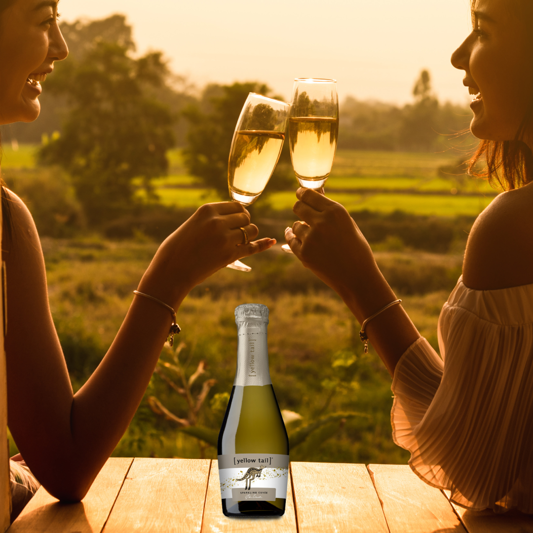 Yellow Tail Mini Bubbles White - Sparkling Wine - Case24