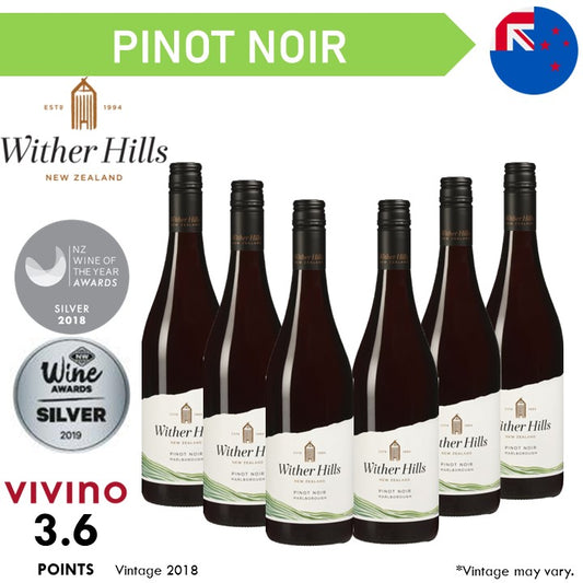 Wither Hills Marlborough Pinot Noir- Red Wine - Case6