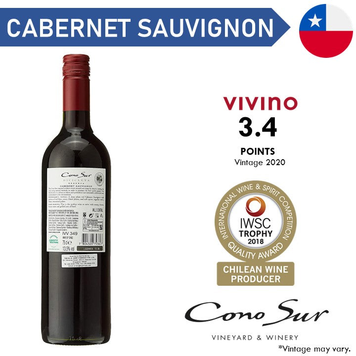 Cono Sur Bicicleta Reserva Cabernet Sauvignon - Red Wine - Case6